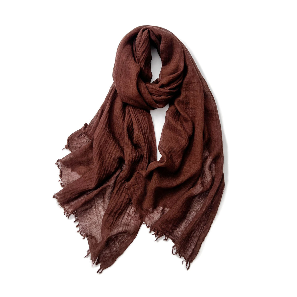 Women’s Oversized Lightweight Crinkle Scarf Shawl