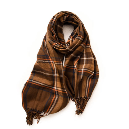 Women’s Plaid Winter Scarf Shawl Wrap