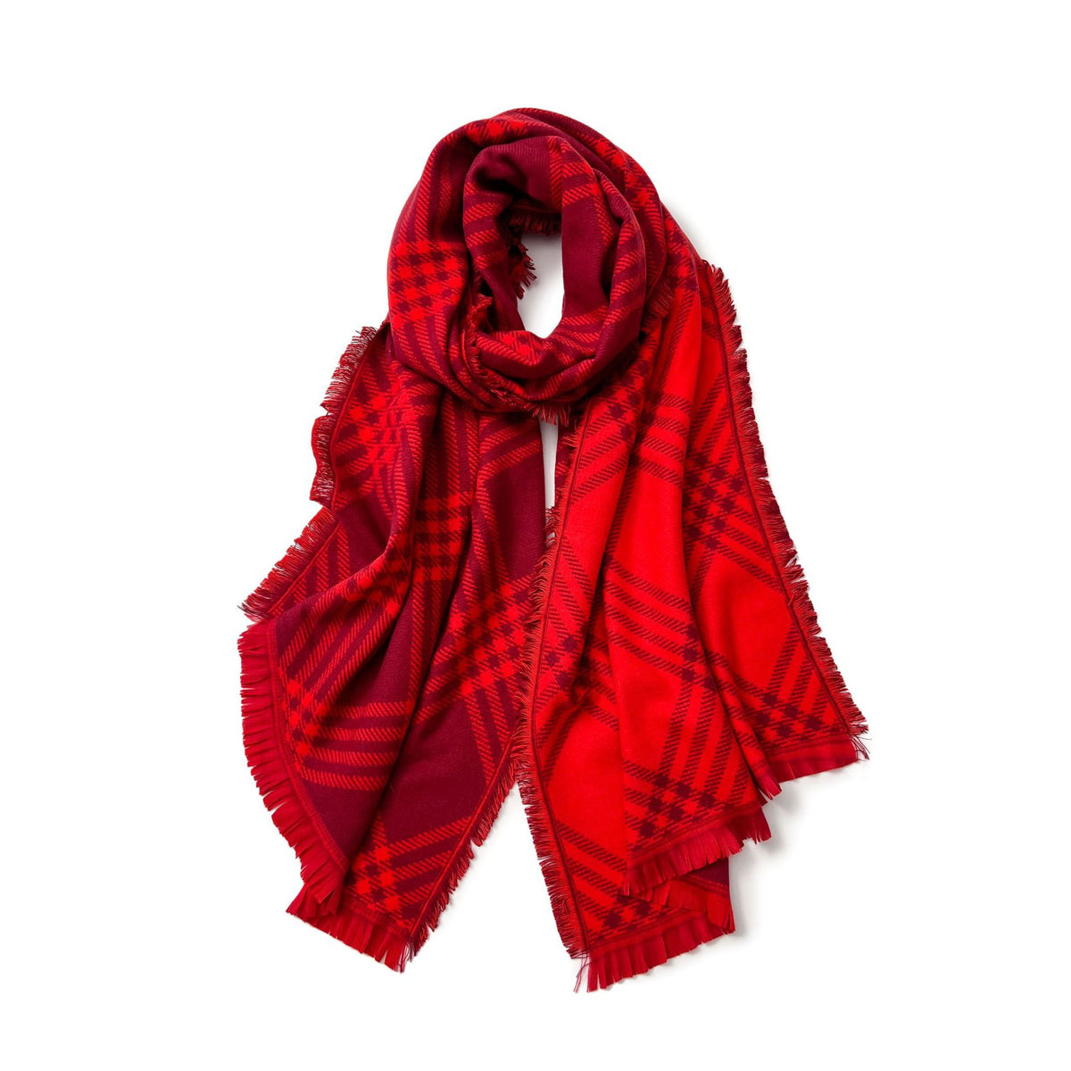 Women’s Oversized Plaid Blanket Scarf Wrap
