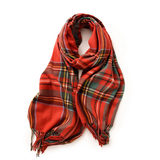 Women’s Plaid Winter Scarf Shawl Wrap