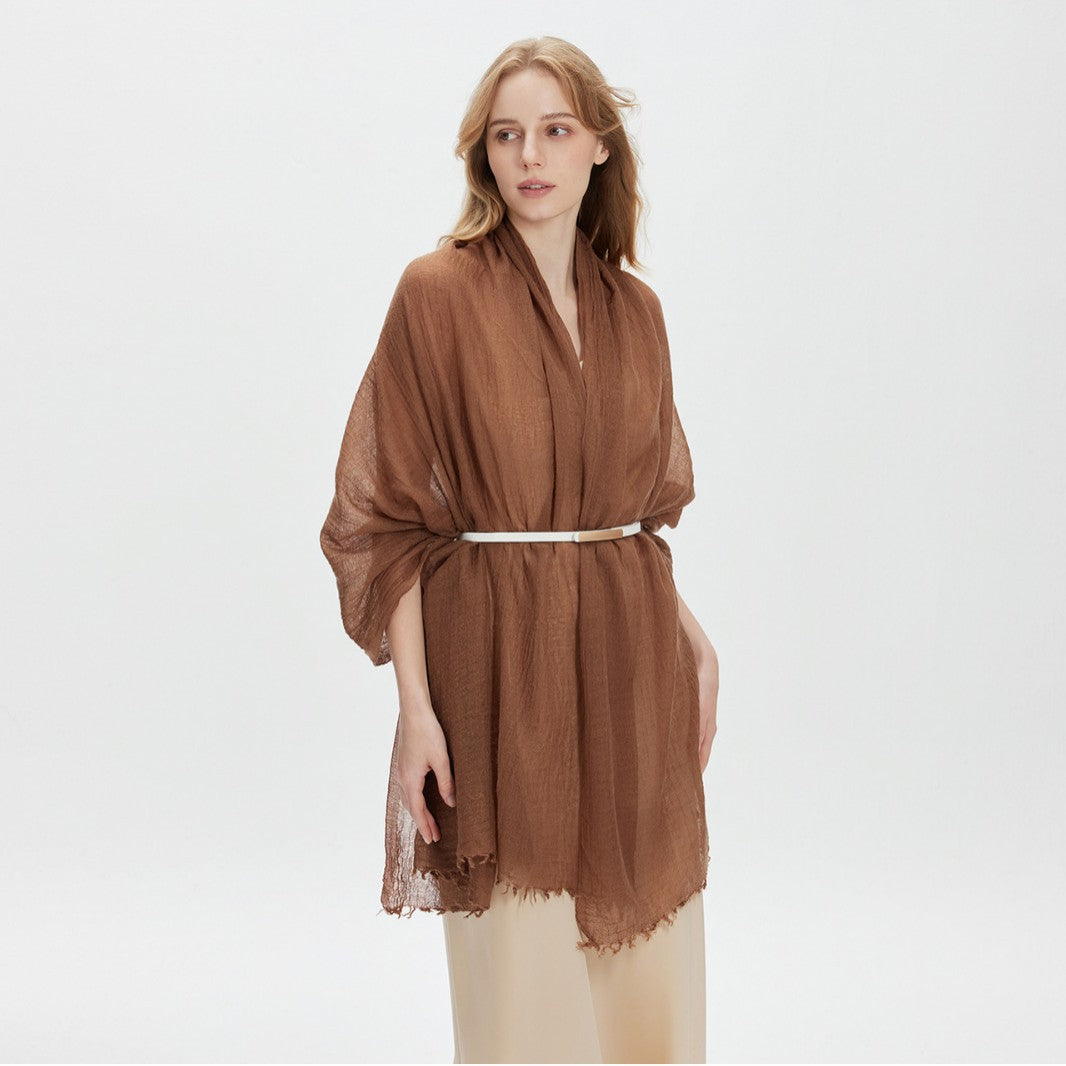 Women’s Oversized Lightweight Crinkle Scarf Shawl
