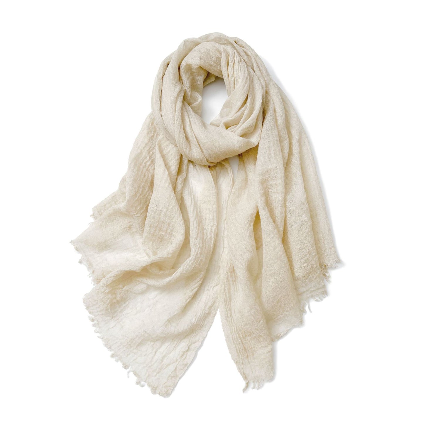 Women’s Oversized Lightweight Crinkle Scarf Shawl