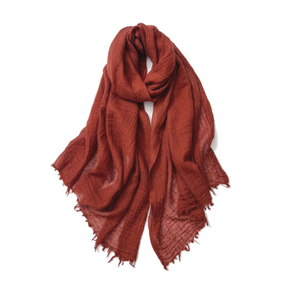 Women’s Oversized Lightweight Crinkle Scarf Shawl