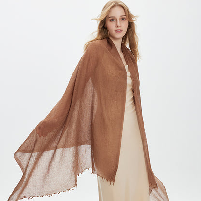 Women’s Oversized Lightweight Crinkle Scarf Shawl